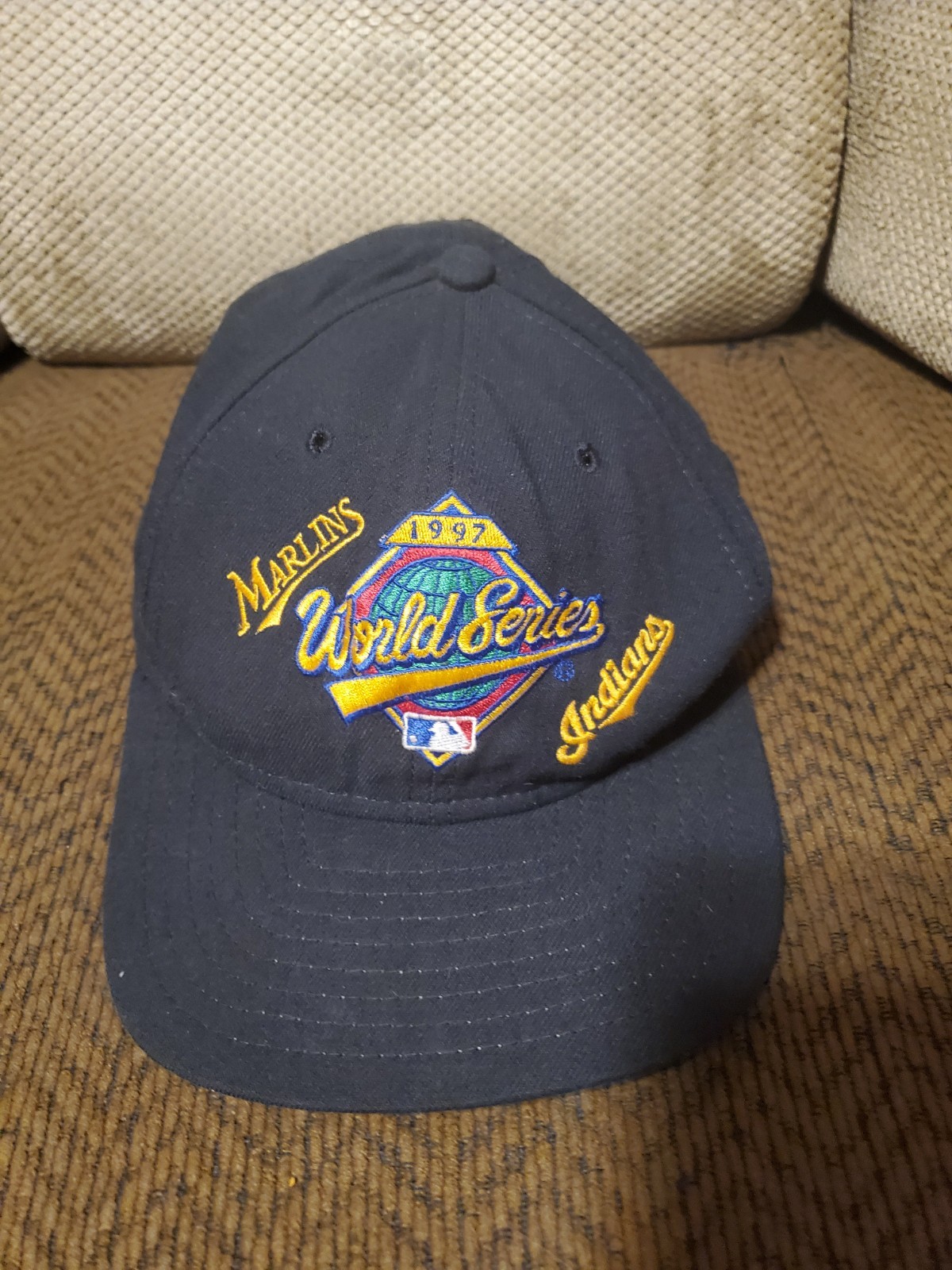Vintage 1997 New Era Florida Marlins World Series Champions SnapBack Hat MLB USA
