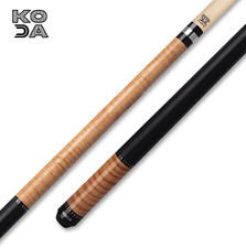 Taco de billar KODA KD30 antebrazo de arce rizado real manchado natural, lino irlandés y arce
