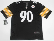 T.J. Watt #90 Pittsburgh Steelers Men's Game Season Jersey Black