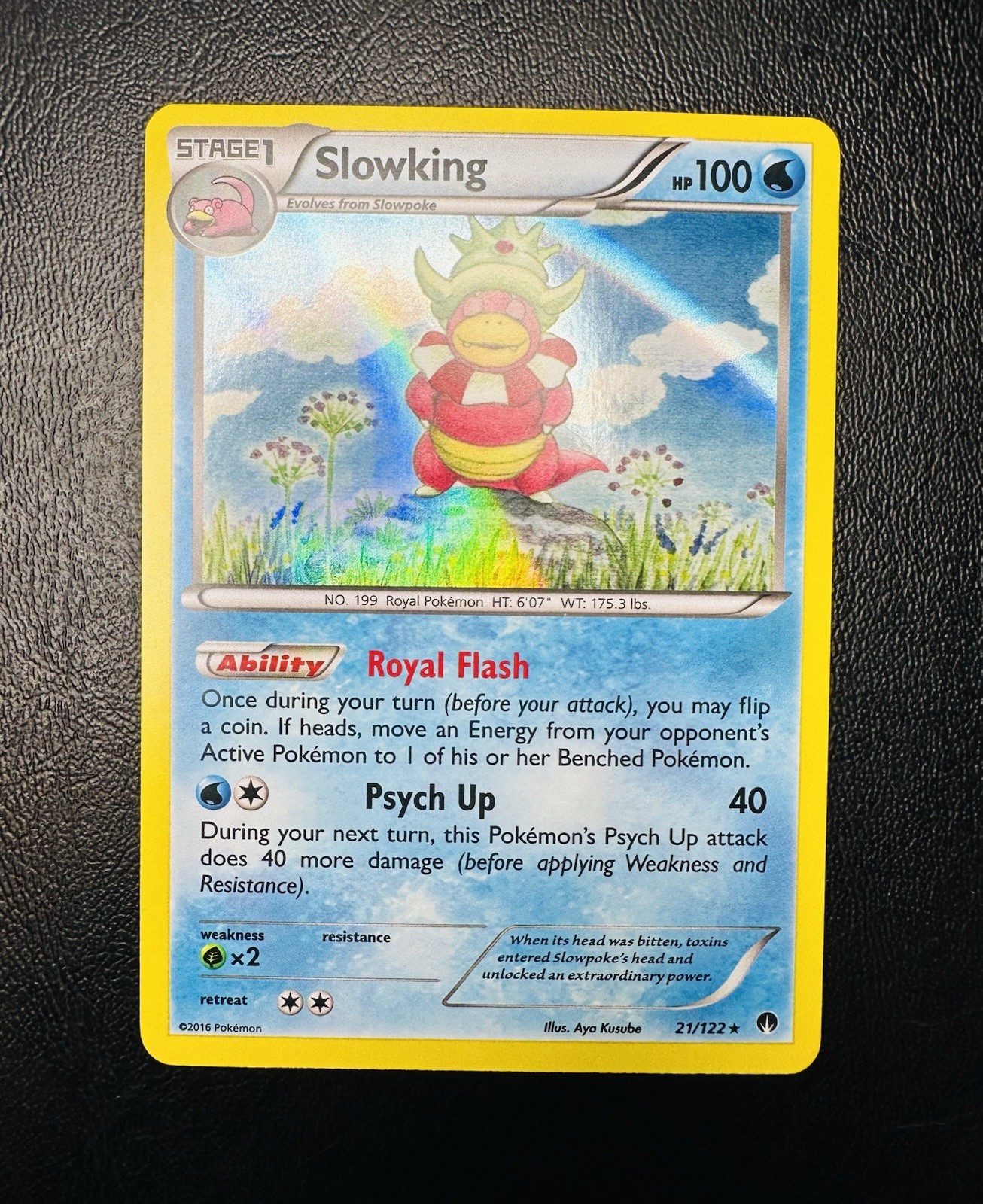 Pokémon TCG Single Card Slowking Sheen Holo Rare 21/122 XY Breakpoint 2016