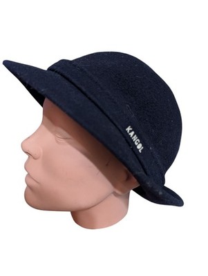 Kangol Bucket Hat Navy Blue Women's Size XL 22 in Around Vintage Made in England