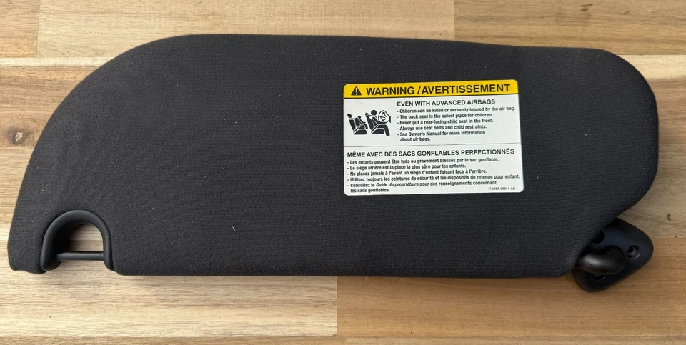 Lincoln Town Car 2006-2011 Black Cloth Passenger Side RH Lighted Sun Visor Shade — 第 3/3 张图片