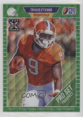 2021 Leaf Pro Set Metal Green Wave /20 Travis Etienne #88 Rookie RC 9o3