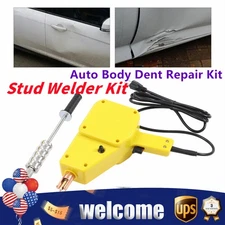 Auto Body Dent Repair Kit 800VA Electric Stud Welder Gun W/ Puller Hammer