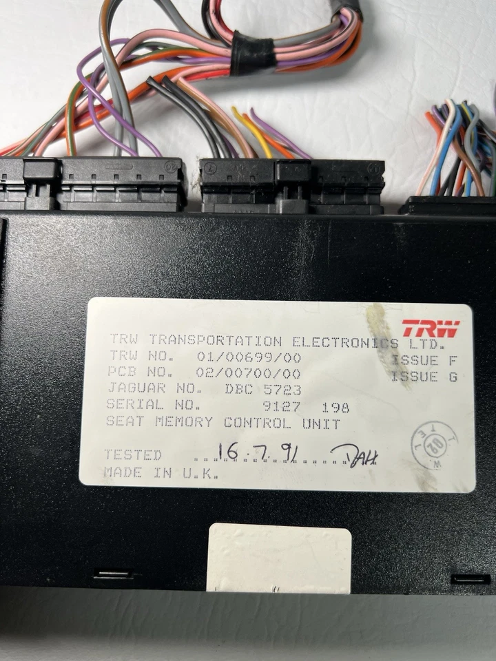 92-96 Jaguar XJS XJ6 XJ12 Left Driver Seat Control Module LHB2165AA OEM - Image 2 of 4