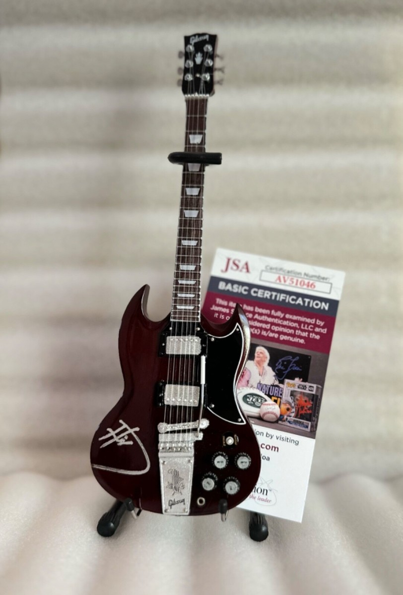 Brian Welch Korn Autographed Mini Guitar New Authentic JSA | eBay
