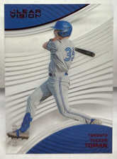 Tucker Toman 2023 Panini Chronicles Clear Vision #1 - RED Parallel #'d 66/100