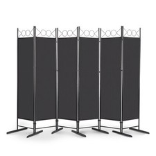 Folding 6 Panel Room Divider Expandable Privacy Screen for Patio,Home,Office New