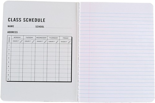 Composition Notebook 1 Pack 9-3/4" x 7-1/2" Wide Ruled 100 Sheet (200 Pages) - Picture 2 of 3
