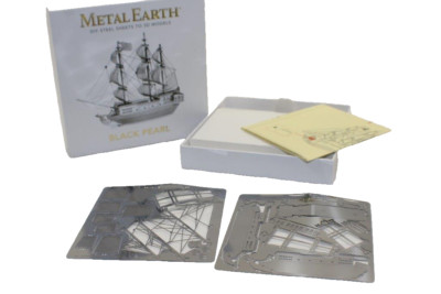 Fascinations Metal Earth 3D Laser Cut Steel Puzzle Model Kit Black Pearl Silver