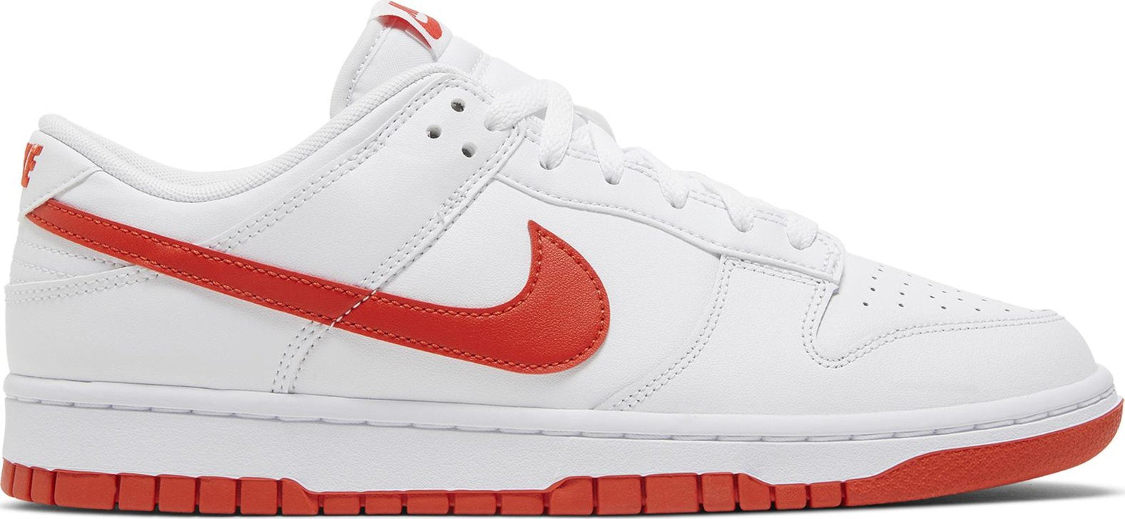 [DV0831-103] Мужские кроссовки Nike DUNK LOW В стиле РЕТРО, БЕЛЫЕ, ПИКАНТНЫЕ, КРАСНЫЕ