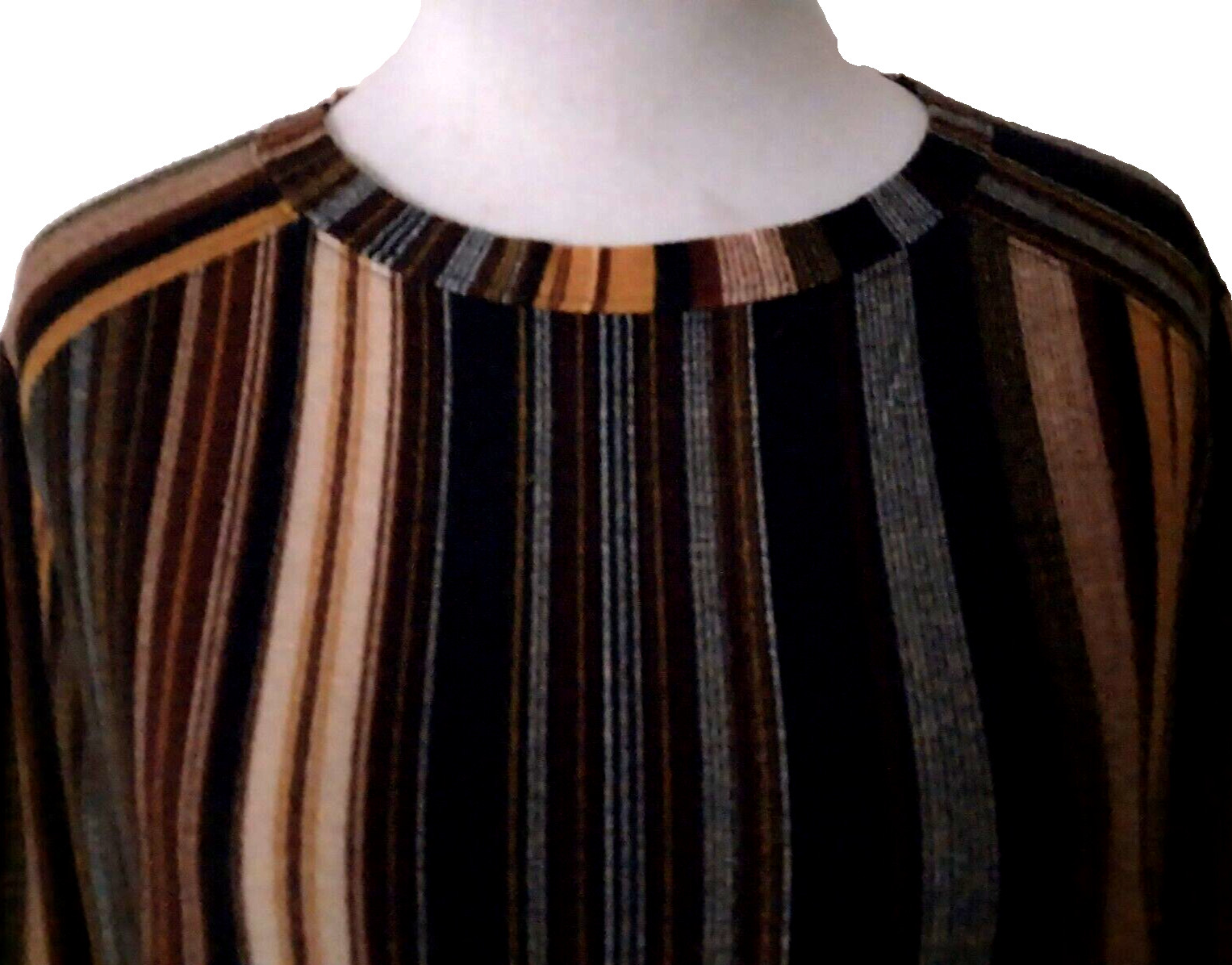 BEBOP PULLOVER TUNIC MULTICOLOR STRIPES POCKET LO… - image 4
