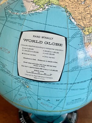 Vtg Zodiac Analemma Astrology World Globe 12