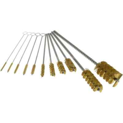PRO SOURCE 11 Piece Brass Scratch Brush Set: 1/2'' to 5/16'' Trim Lengths
