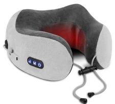 Travel Neck Pillow/Electric Neck Massager with Heating, Memory Foam Pillow 