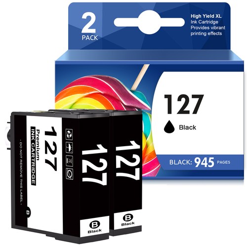 127 Ink Cartridge for Epson WorkForce 840 845 WF-3520 NX625 WF-3520 WF-3530 - Picture 7 of 12