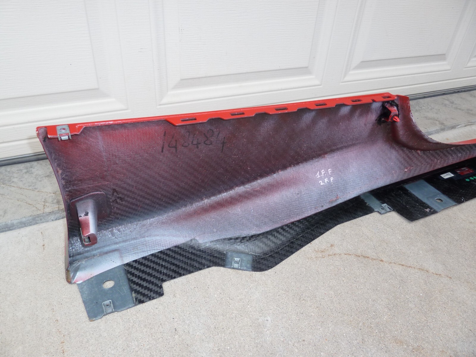 Ferrari 488 PISTA Left Side Skirt OEM Carbon Fiber Rocker Panel GTB Spider