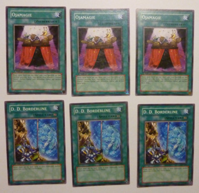 3x Ojamagie- 3x D.D. Borderline Yu-Gi-Oh