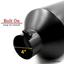 Stainless Steel Rolled Edge 20 Degree Diesel Exhaust Tip 4 Inlet 10 Outlet 15