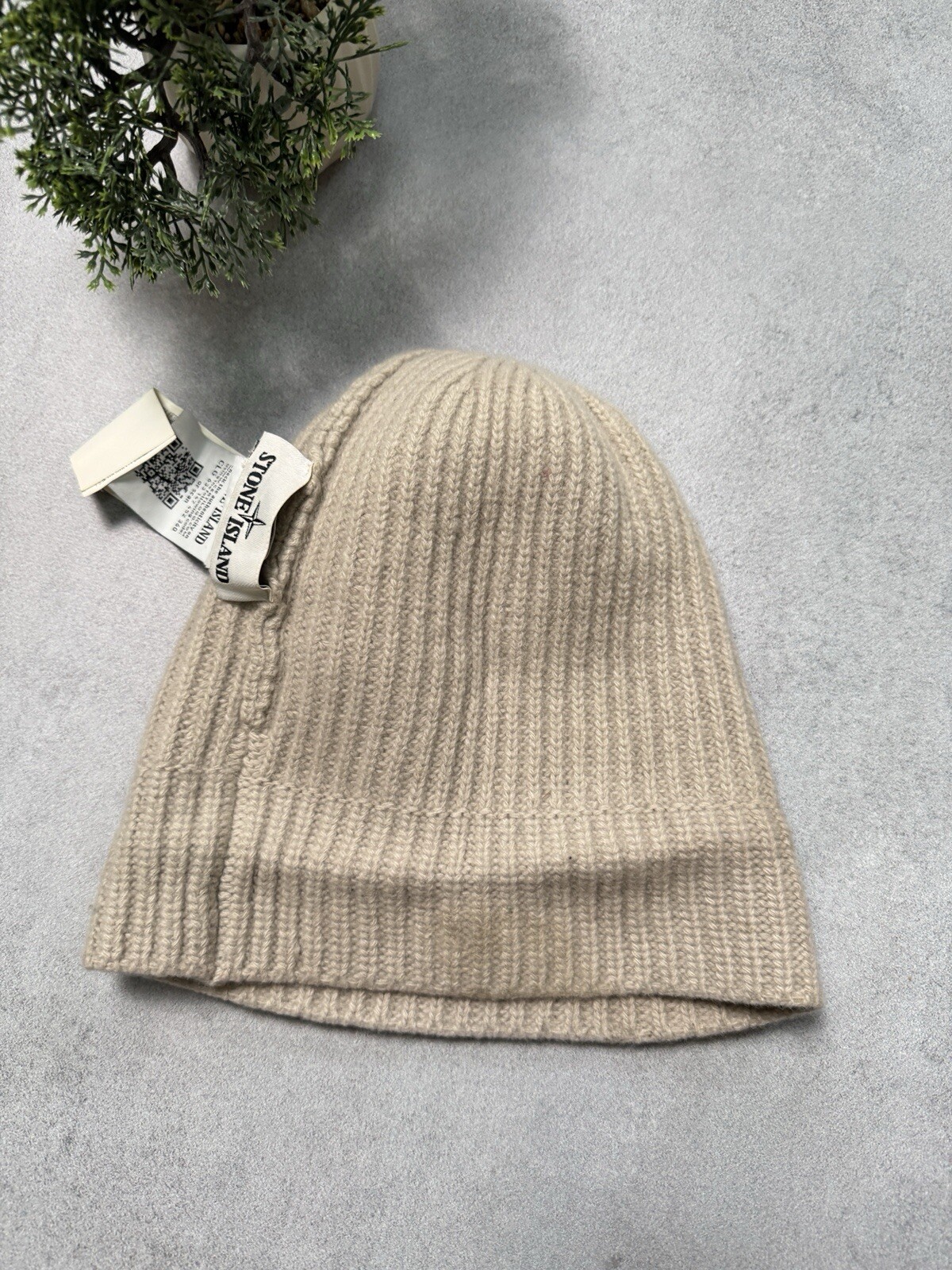 Stone Island Patch Program Wool Hat Grey Men - image 11