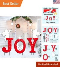 5 Pcs Joy Nativity Outdoor Christmas Decorations for Festive Yard Display