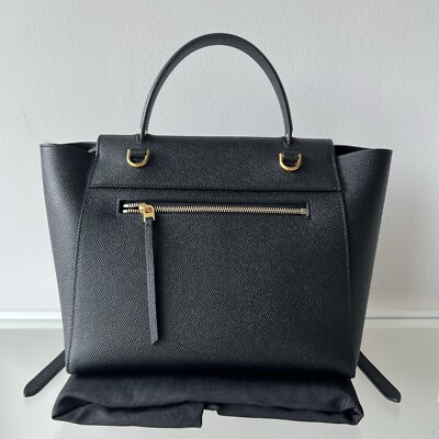 NWT Celine Micro Belt Bag Black Grained Calfskin | eBay