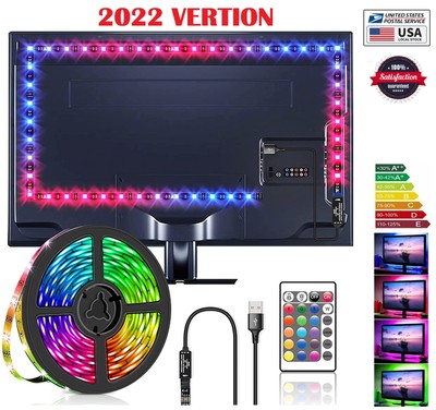 3M Led Light Strip TV Backlight RGB 5V Ambient light USB Powered Xmas Decor USA