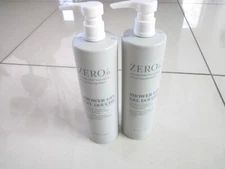 2 BOTTLES Gilchrist & Soames Zero% SHOWER GEL Made for Hilton Hotels, 15oz Each