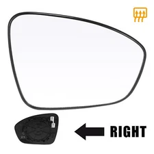 Right Passenger Side Heated Mirror Glass Replacement for Nissan Sentra 2020 2021