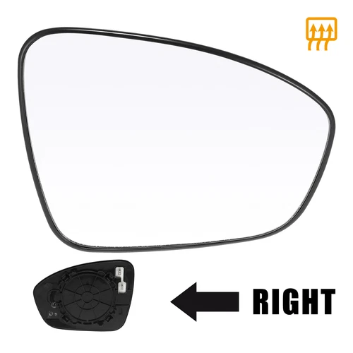 Right Passenger Side Heated Mirror Glass Replacement for Nissan Sentra 2020 2021