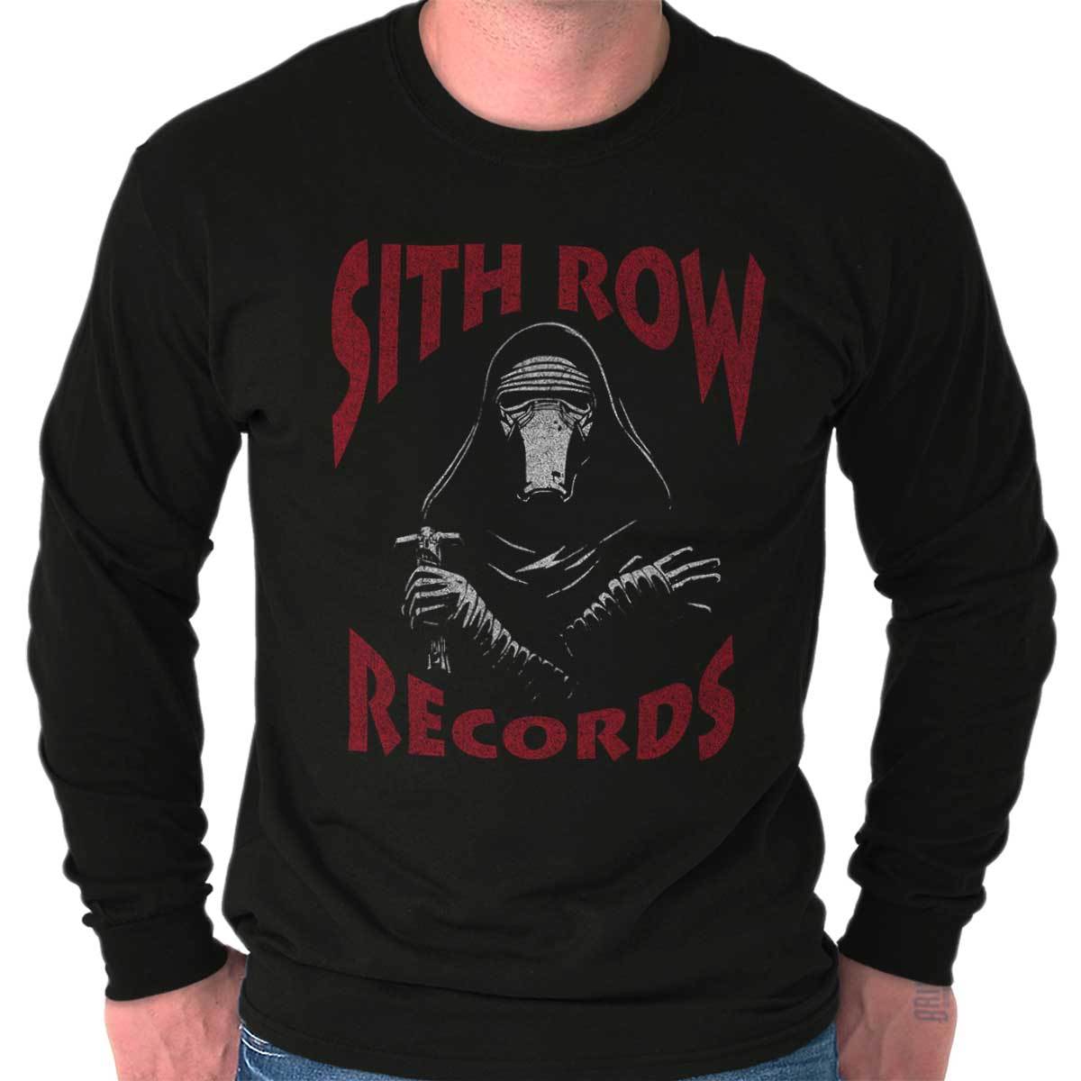 FILA Funny Space Movie Music Sith Row Records Long Sleeve Tshirt for Men or Women
