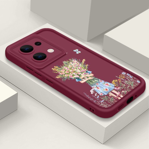 Girl's Flower For Xiaomi Redmi Note 13 12 11 Pro Poco F6 X6 Pro Soft Case Cover - Picture 8 of 14