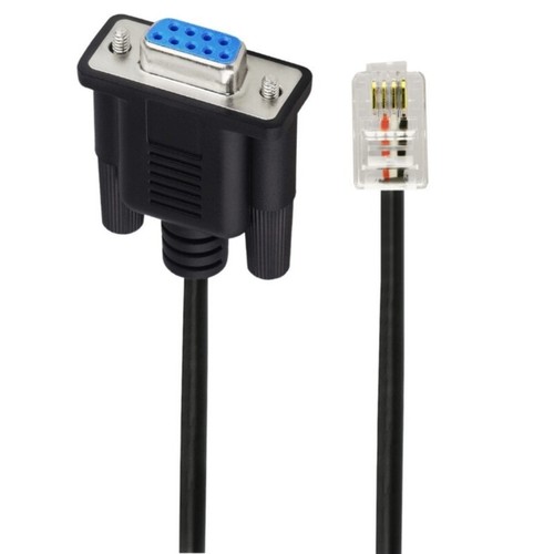 9 Pin DB9 Female RS232 Serial to RJ9 4P4C PC Link Configuration Cable - Afbeelding 4 van 8
