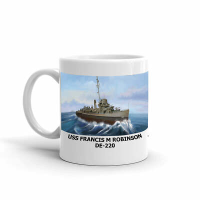 Navy Emporium USS Francis M Robinson DE-220 Coffee Cup Mug