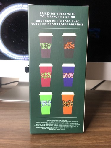 NUOVO 2020 Starbucks Halloween Drop "GLOW IN THE DARK" Set di tazze calde riutilizzabili! ๐ - Foto 4 di 6
