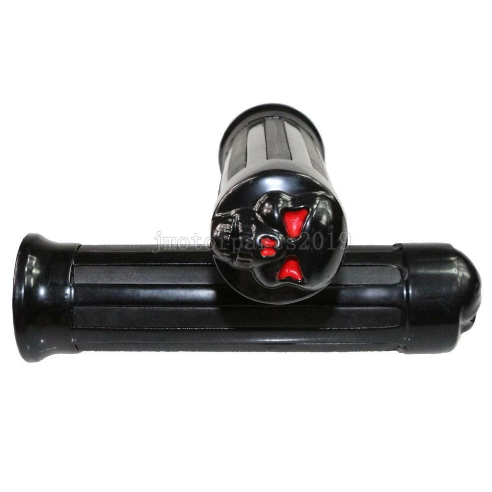 1 empuñaduras de extremo de manillar de calavera para Suzuki Marauder VZ 1600 800 Savage LS 650 Foto 2 de 4