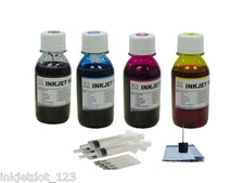 Bulk refill ink for Canon printer BLACK colors cartridges CISS 4x100ml