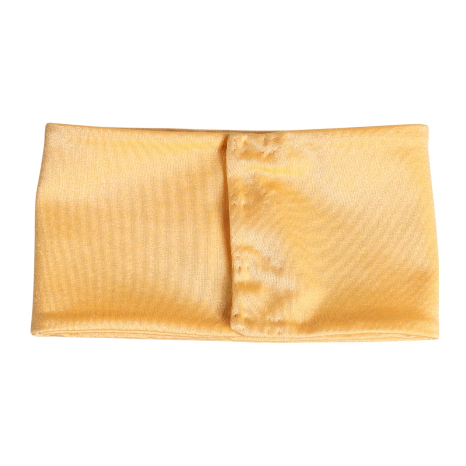 DOLCE & GABBANA Scarf Yellow Nylon Stretch Women Neck Warmer One Size 230usd