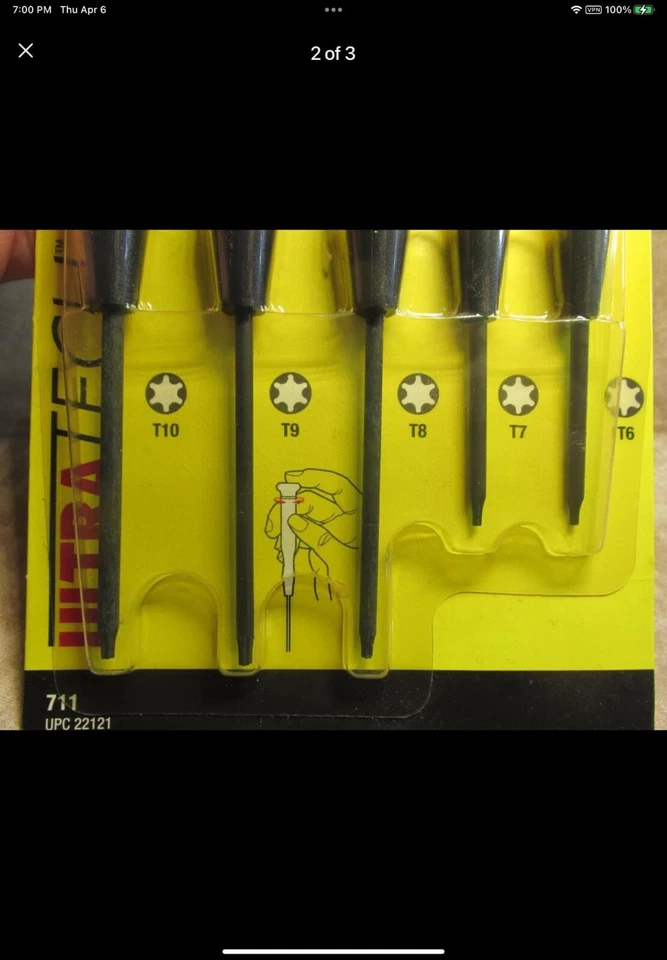 General Tools Precision Torx Screwdriver Set - NOS - Image 2 of 4