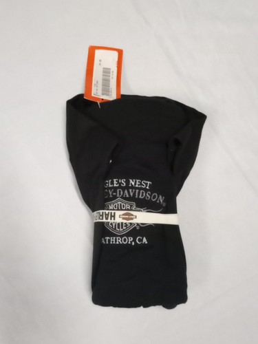 Eagle's Nest Harley-Davidson schwarz verstellbar Kappe & Kurzarm T-Shirt Combo 2XL - Bild 2 von 9
