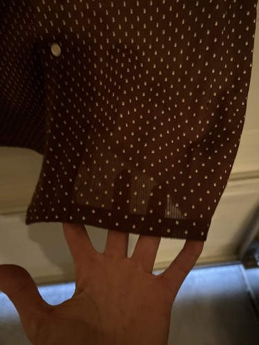 Vintage 70’s Mervyn’s Polka Dot Single Stitch Top M Costal Grandpa Old Money - 第 7/16 張圖片