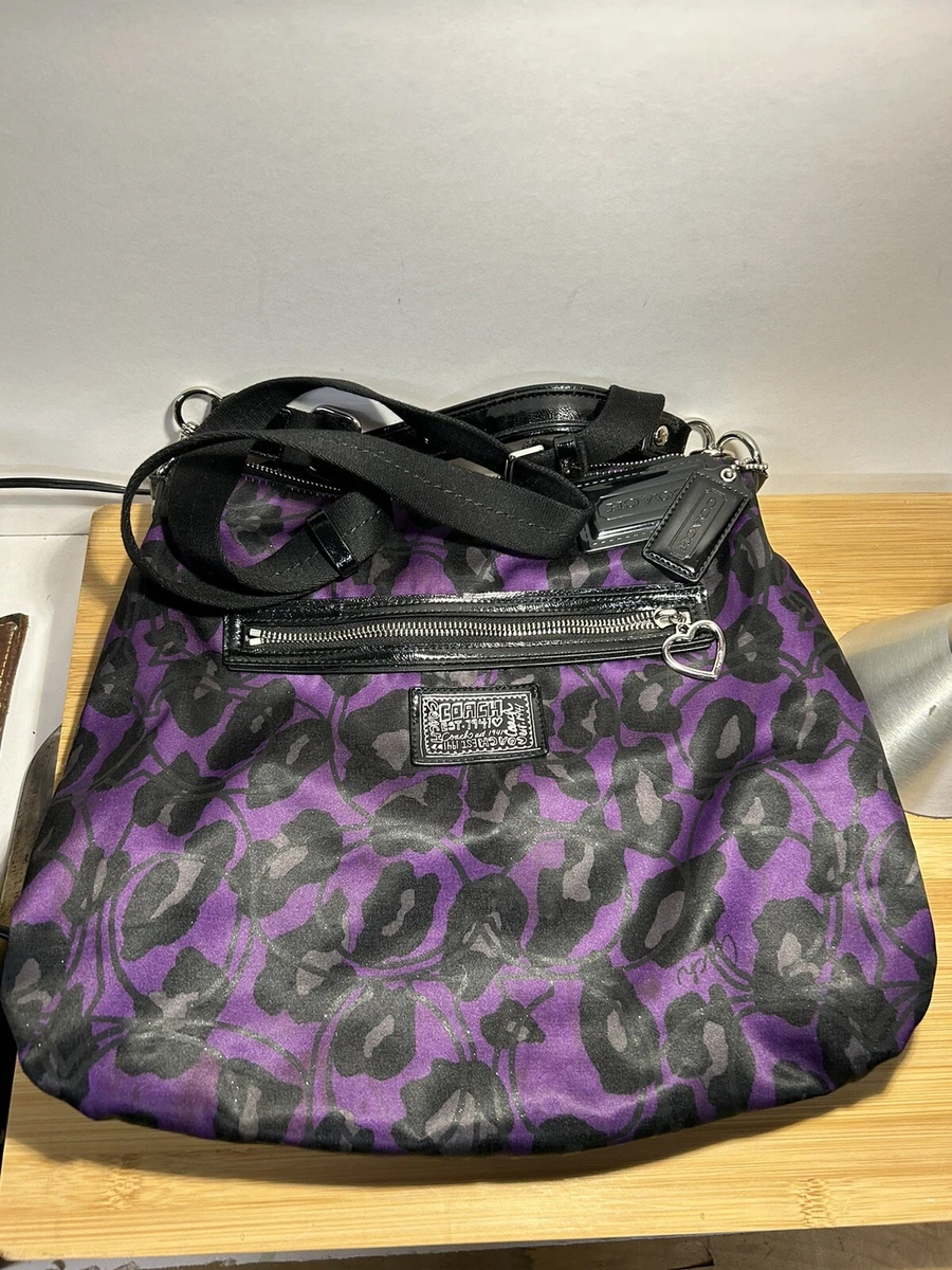 COACH Poppy Collection Purse BLACK POPPY eBay