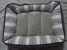 Gray Pet Bed Cushion Dog Puppy Cat Soft Warm Comfortable Rectangular NEW 