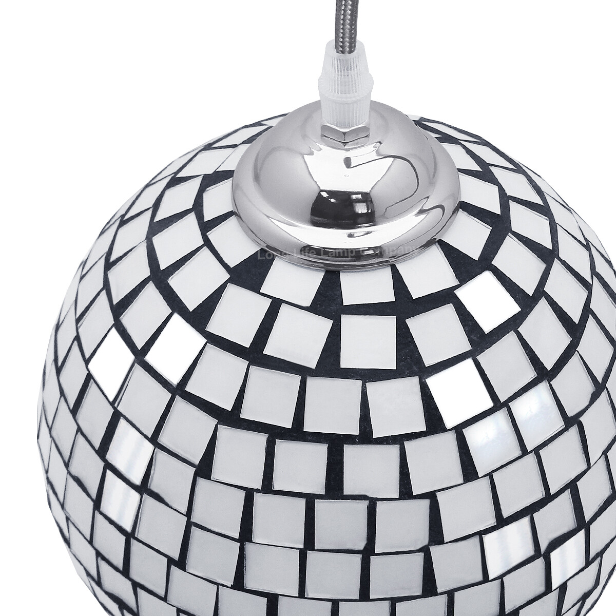 Vintage Glass Globe Ceiling Hanging Pendant Light Shade Mosaic Lighting