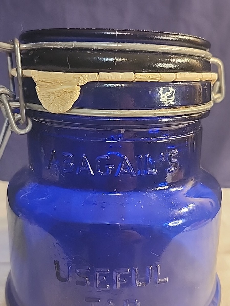 Abigail's Useful Jar One Pint 1902 Crownford China Cobalt Blue