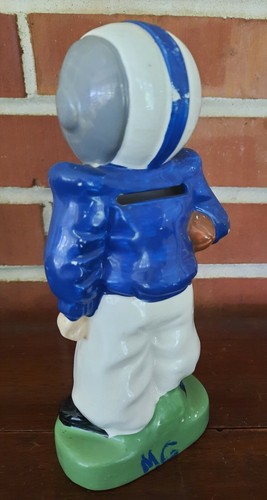 Vintage Napcoware Little Pro Football Player Coin Piggy Bank Figurine C-6520 - Picture 5 of 9