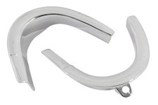1966 1967 Nova Chevy Ii Rear Quarter Window Chrome Trim Pair