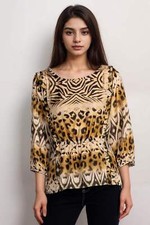 Johnny Was Aisha Silk Blouse C10924-O