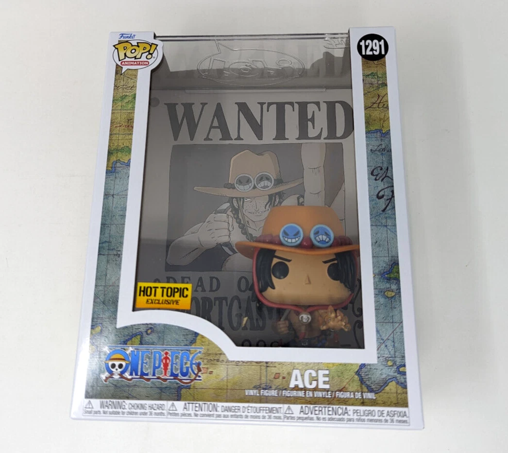 Funko POP! Ace Wanted Poster 1291 Anime One Piece Hot Topic Exclusive