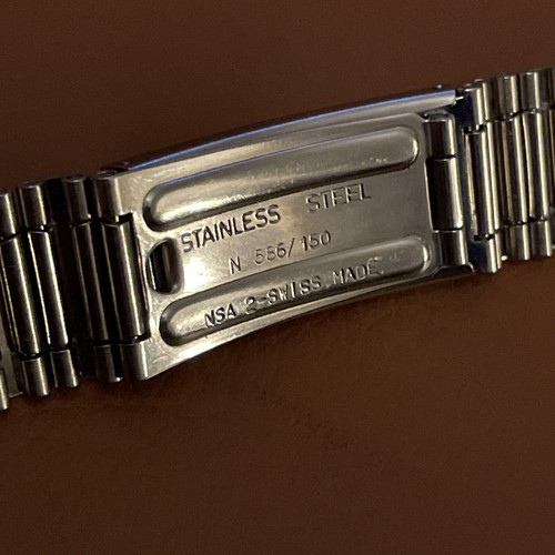 Vintage Tissot Novavit NSA 2 Swiss Watch bracelet 18mm Steel N 566/150 Original - Picture 8 of 10